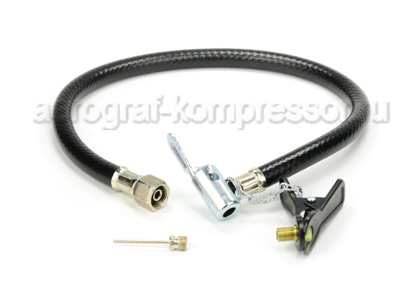 Шланг для накачивания колес автомобиля с быстросъемом