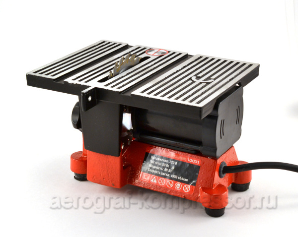 Циркулярная настольная пила, 120 Вт, 4500 об/мин, диск 100 мм (индекс 10031)