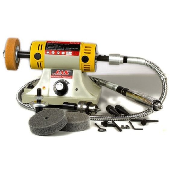Станок точильно-полировальный с гибким валом, 350 Вт, 30000 об/мин.