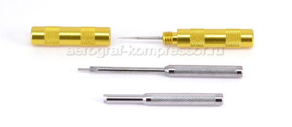 Набор инструментов для разборки и чистки аэрографа, 3 предмета (1634)