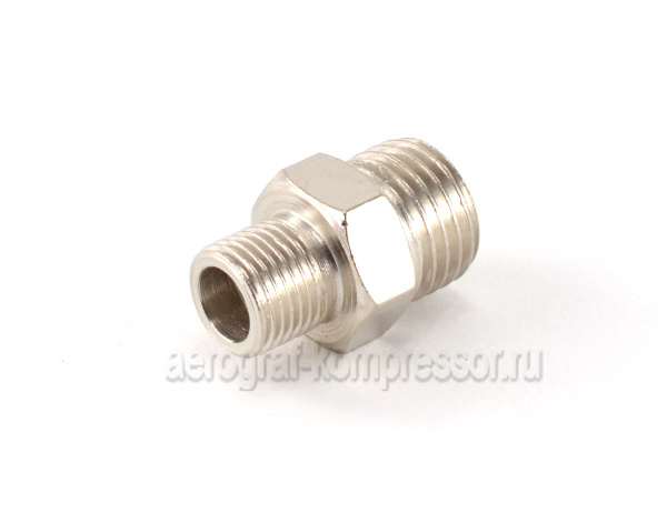 Переходник штуцер 1/8"- штуцер 1/4" (8102)