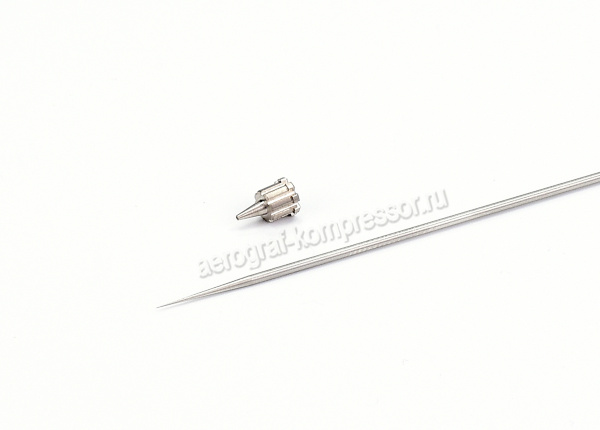 Комплект - сменное сопло 0,2 мм для аэрографов с СОПЛОМ-ЗВЕЗДОЧКОЙ