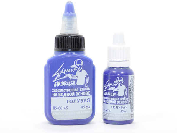Краска для аэрографии Exmix голубая