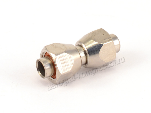 Переходник гайка M12x1 - трубка - гайка M12x1 (индекс 8121)